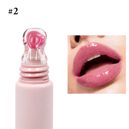24 Color Peptide Lip Gloss Moisturizing Hydrating Lip Cream Squeeze Tube