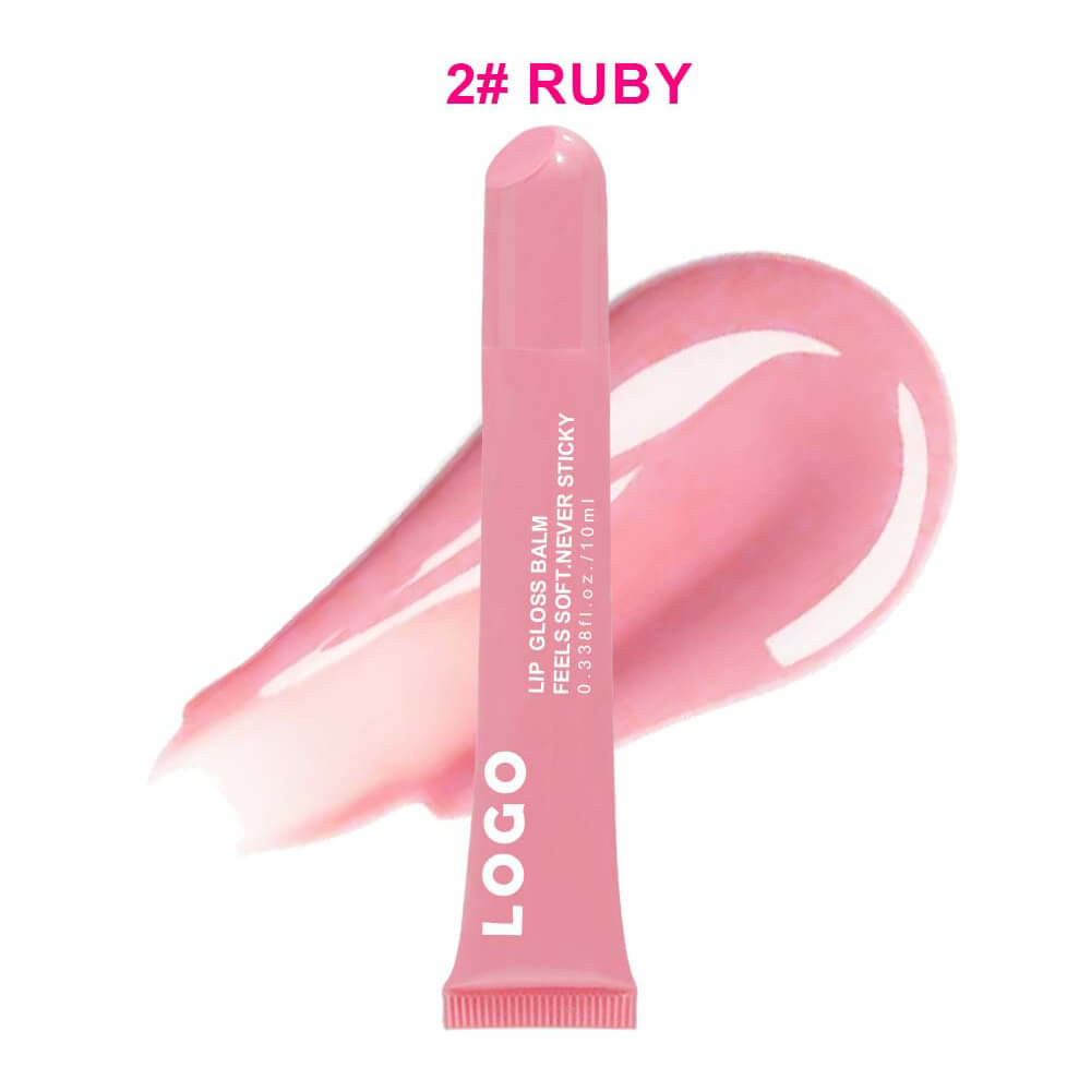 8 Color Peptide Lip Gloss Vitamin E Lip Plumping Oil Moisturizing Lip Glaze