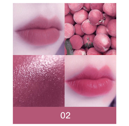 6 color matte lipstick+velvet lipstick double-headed long lasting