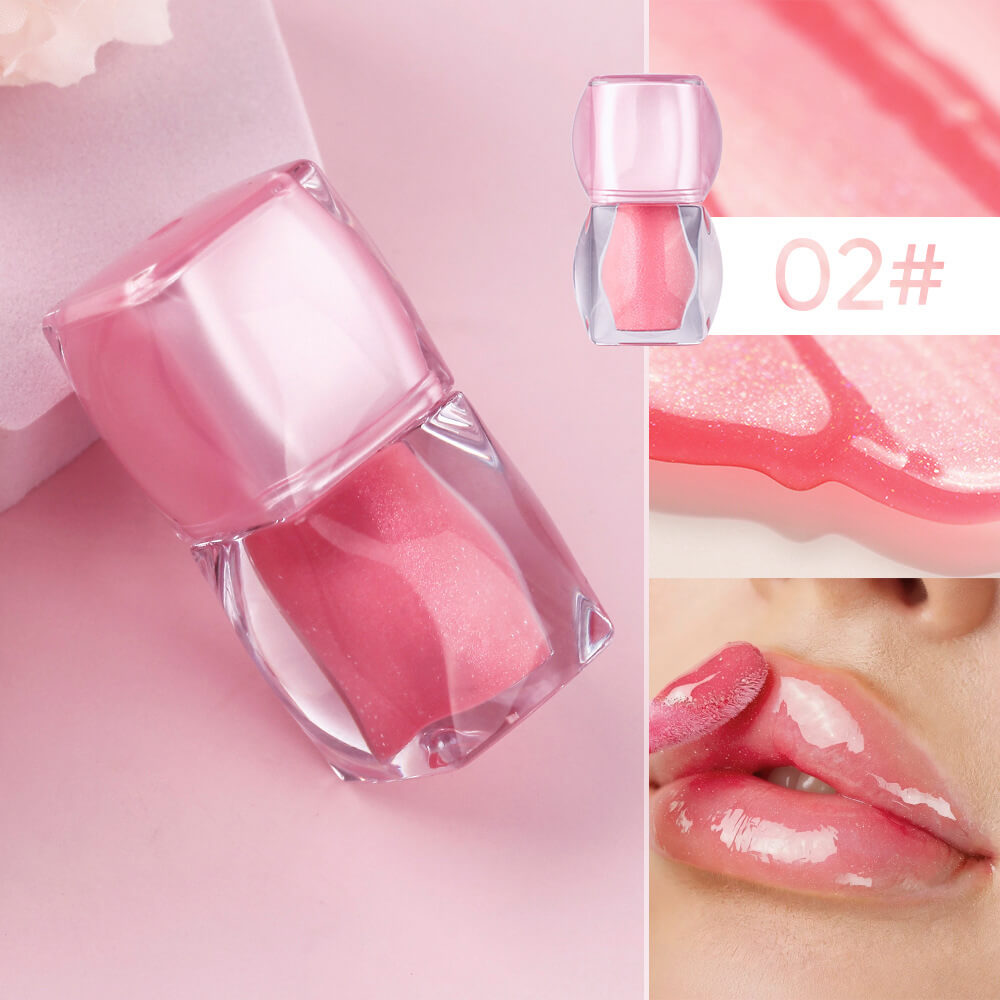 7-Color Shimmer Lip Gloss Metallic Lip Glaze Moisturizing High Pigment Vegan