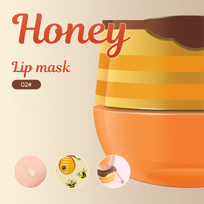 2 Flavors Lip Mask Honey Strawberry Lip Cream Fades Lip Lines Moisturizing