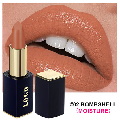 24-Color Matte Lipstick Nude Lip Plumping Long-Lasting Moisturizing Vegan