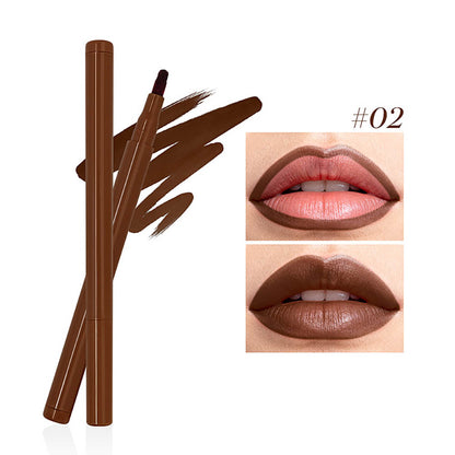 8-color Flocking Matte Liquid Lipstick Pen Cotton Tip Lip Liner Long-lasting