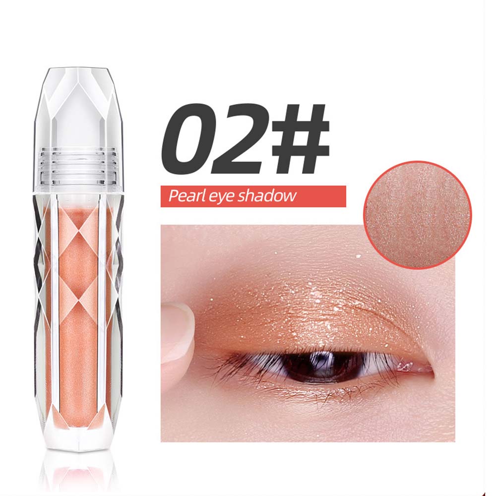 6 Color Liquid Eyeshadow Shimmer Highlighter Makeup Blush High Pigmented