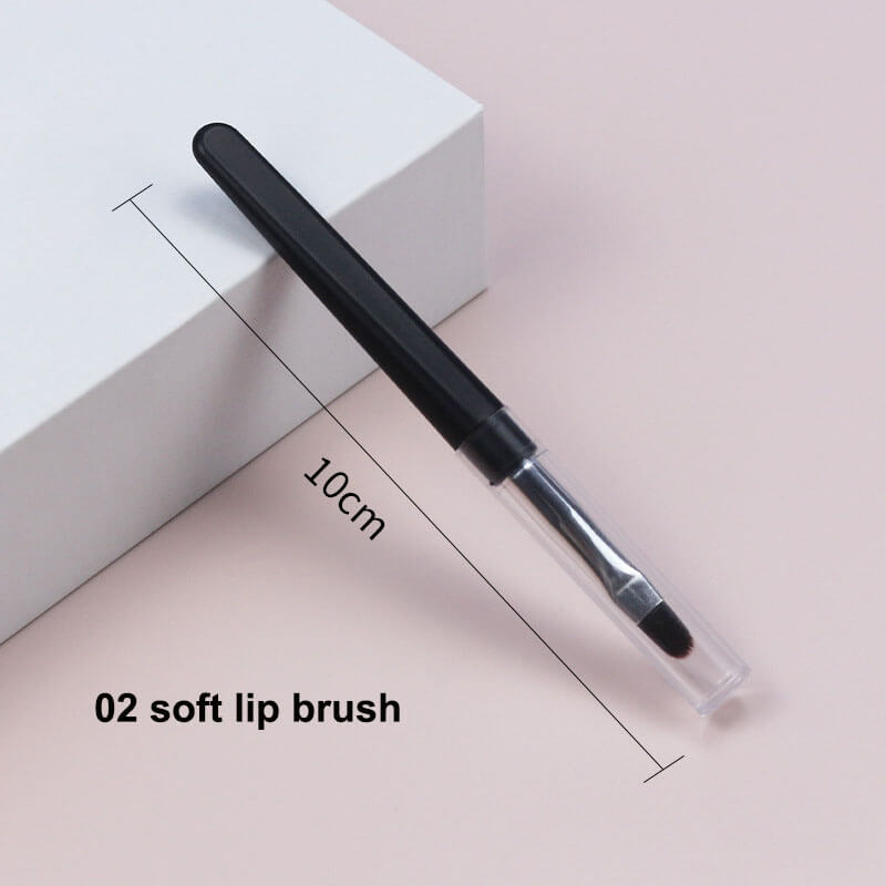 Portable makeup brush silicone soft lip eyebrow eyeliner brushes