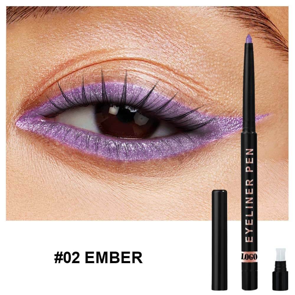 24-Color Eyeliner Gel Matte & Shimmer Waterproof High Pigmented Long-Lasting
