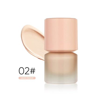 12-Shade Liquid Foundation High-Coverage Long-Lasting Flawless Waterproof 15ml