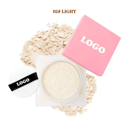 14-Shade Setting Loose Powder With Puff Long-Lasting Waterproof Oil-Control