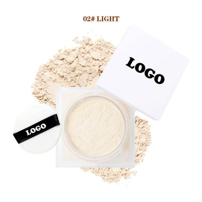 14-Shade Loose Setting Powder With Puff Oil-Control Waterproof Long-Lasting
