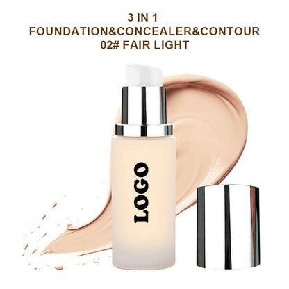 18 color liquid foundation makeup base full coverage waterproof vegan