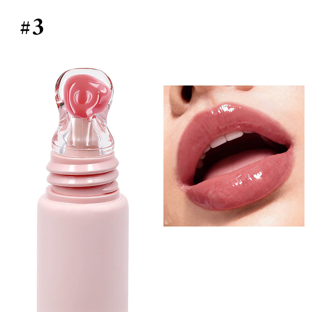 24 Color Peptide Lip Gloss Moisturizing Hydrating Lip Cream Squeeze Tube