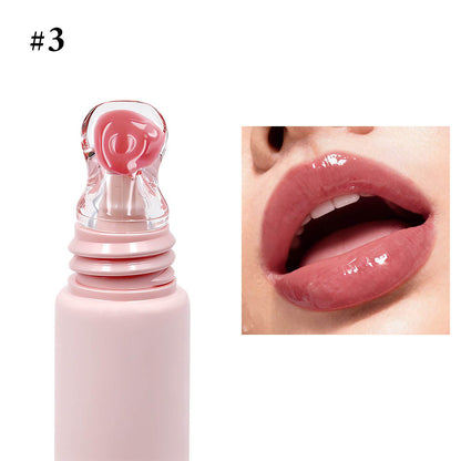 24 Color Peptide Lip Gloss Moisturizing Hydrating Lip Cream Squeeze Tube
