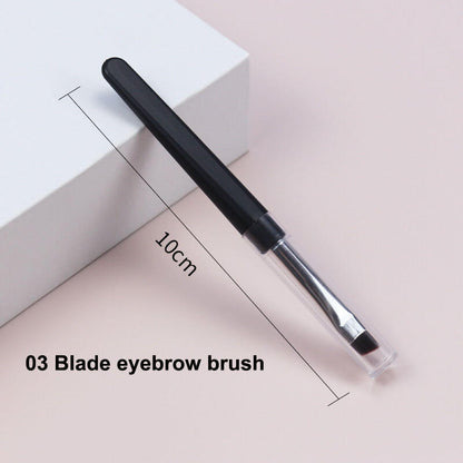 Portable makeup brush silicone soft lip eyebrow eyeliner brushes