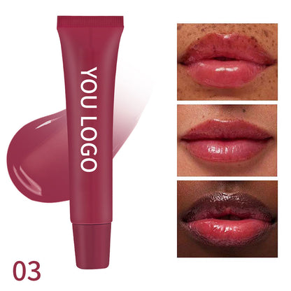 5-color Water-Glow Lip Gloss Moisturizing Shining Plump Lip Balm Long-Lasting 10ml
