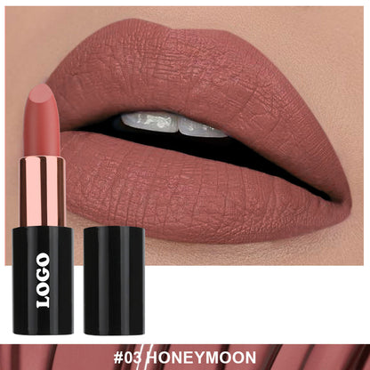 24 Color Matte Lipstick Nude No Dry Lips High Pigment Waterproof Magnetic Tube