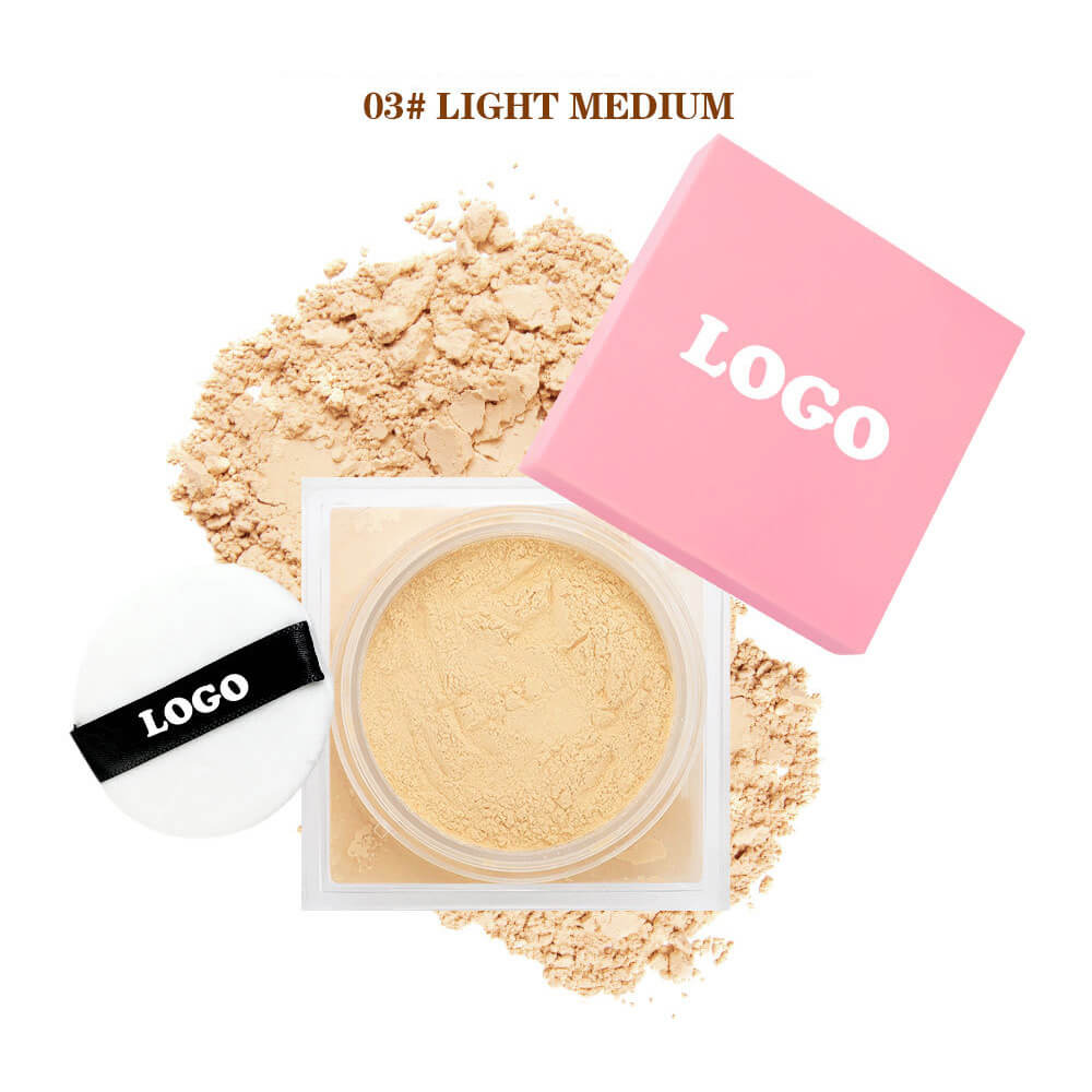 14-Shade Setting Loose Powder With Puff Long-Lasting Waterproof Oil-Control