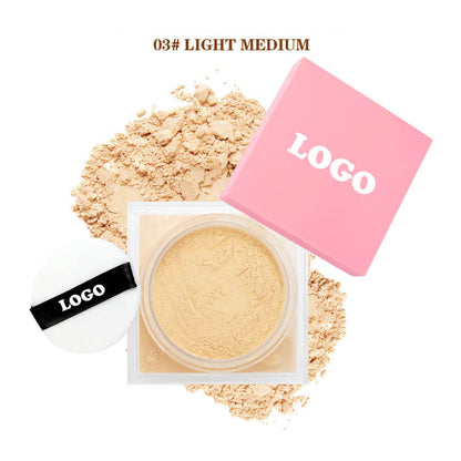 14-Shade Setting Loose Powder With Puff Long-Lasting Waterproof Oil-Control
