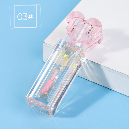 6-Shade Color-Changing Lip Oil Shimmer Vanilla-Infused Moisturizing Lip Balm