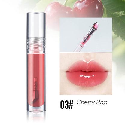 6-Shade "Ice Bomb" Plumping Lip Oil Cooling Dewy Lip Gloss Zinc Alloy Applicator
