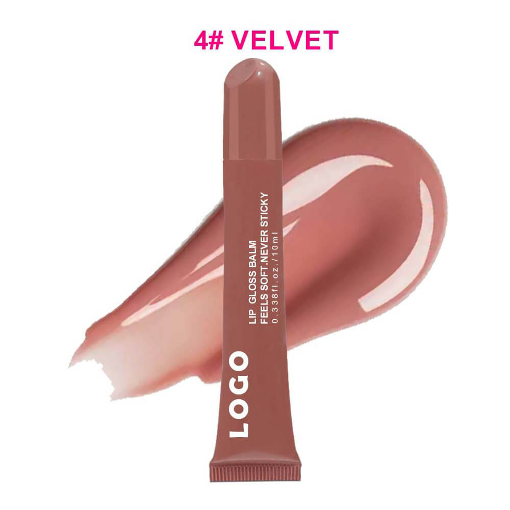 8 Color Peptide Lip Gloss Vitamin E Lip Plumping Oil Moisturizing Lip Glaze