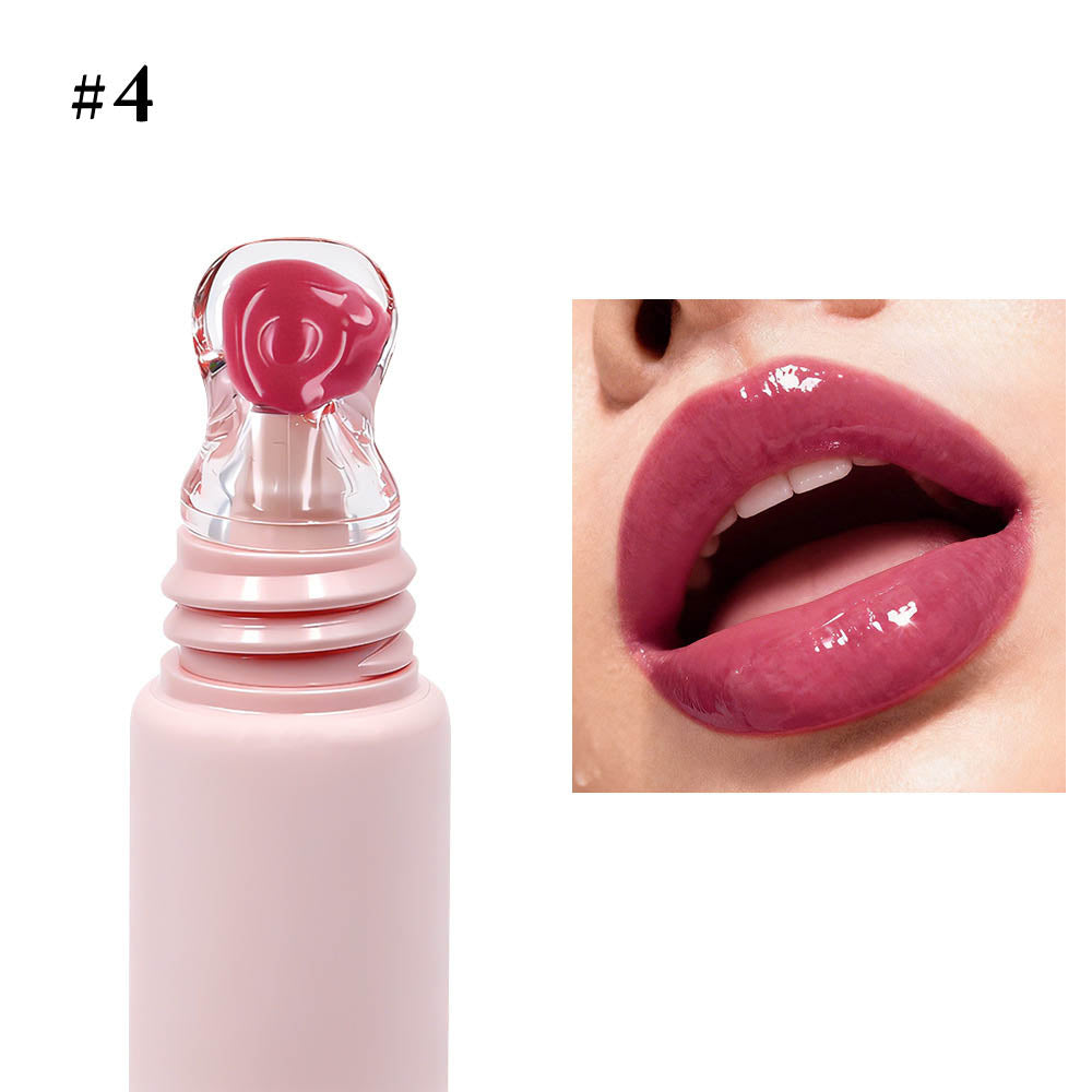 24 Color Peptide Lip Gloss Moisturizing Hydrating Lip Cream Squeeze Tube