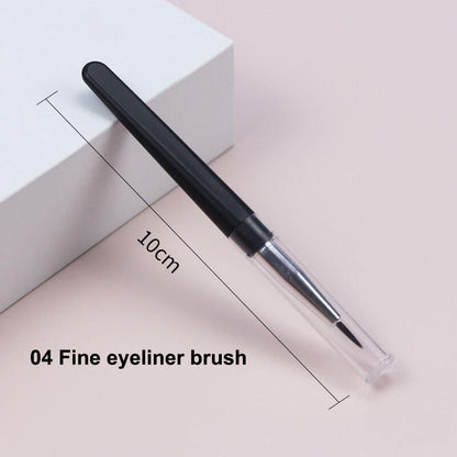 Portable makeup brush silicone soft lip eyebrow eyeliner brushes