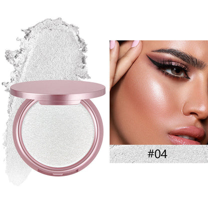 9-Shade Highlighter Compact Shimmer Soft Creamy Skin-Adhering Long Lasting