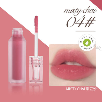 6-Color Lip Gloss Water-Mist Lip Tint Long-Lasting Matte Lipstick Moisturizing