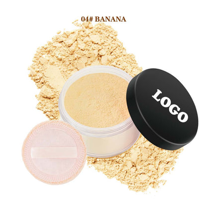 14-Shade Loose Setting Powder With Puff Waterproof Oil-Control Long-Lasting