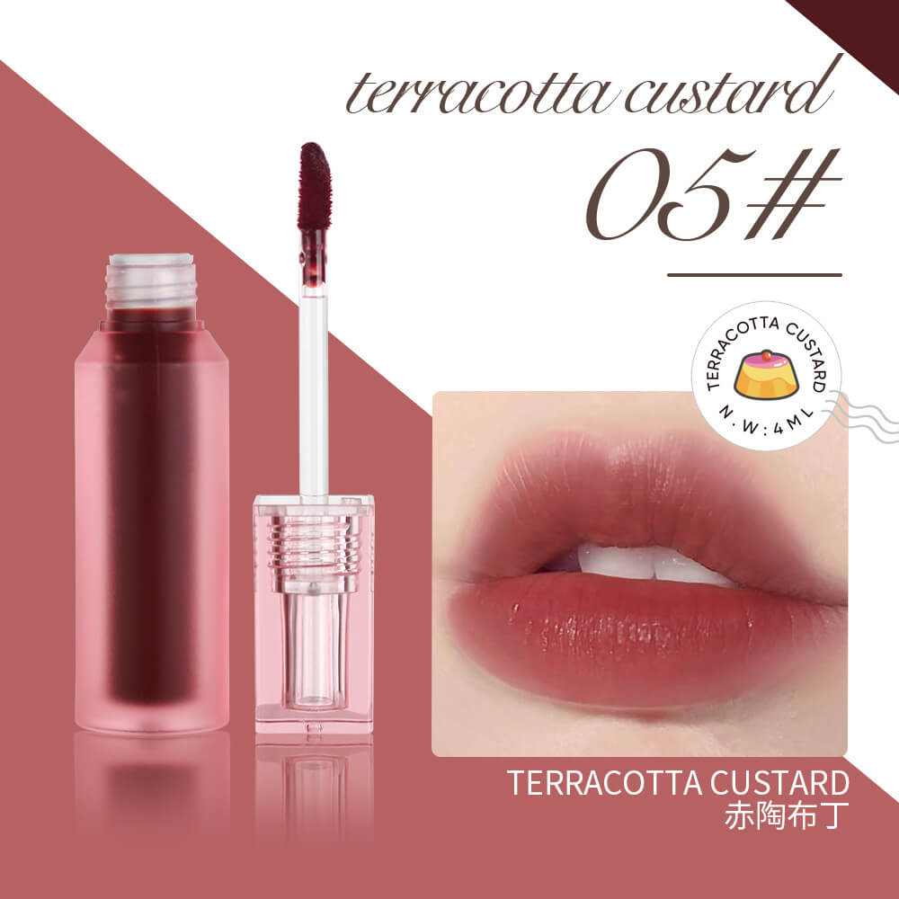 6-Color Lip Gloss Water-Mist Lip Tint Long-Lasting Matte Lipstick Moisturizing