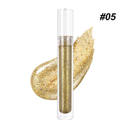 15 color metallic lipgloss glitter shiny lip color waterproof long lasting