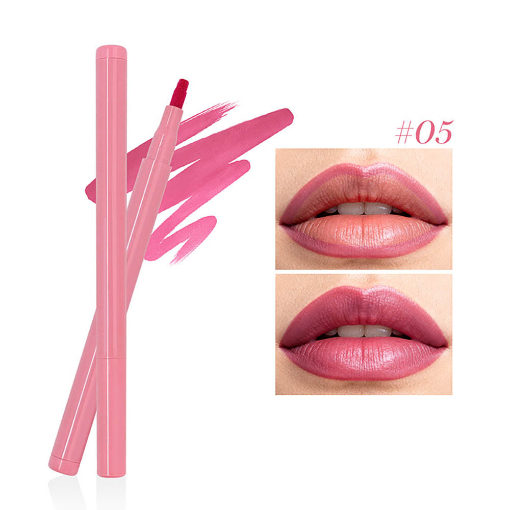 8-color Flocking Matte Liquid Lipstick Pen Cotton Tip Lip Liner Long-lasting