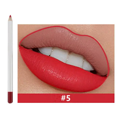25 color matte lip liner lip color pencil white high pigmented