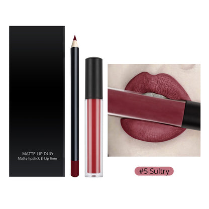 30 Color Liquid Lipstick Lip Liner Set Matte Lipstick Kit Long Lasting Waterproof