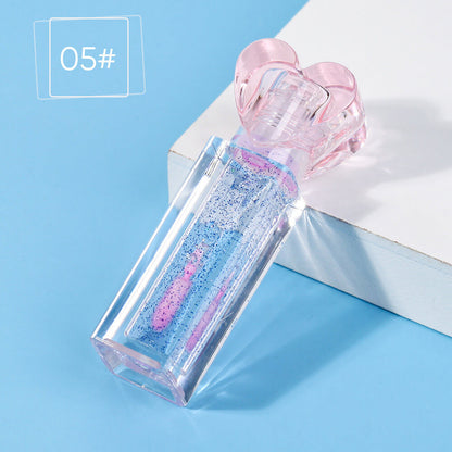 6-Shade Color-Changing Lip Oil Shimmer Vanilla-Infused Moisturizing Lip Balm