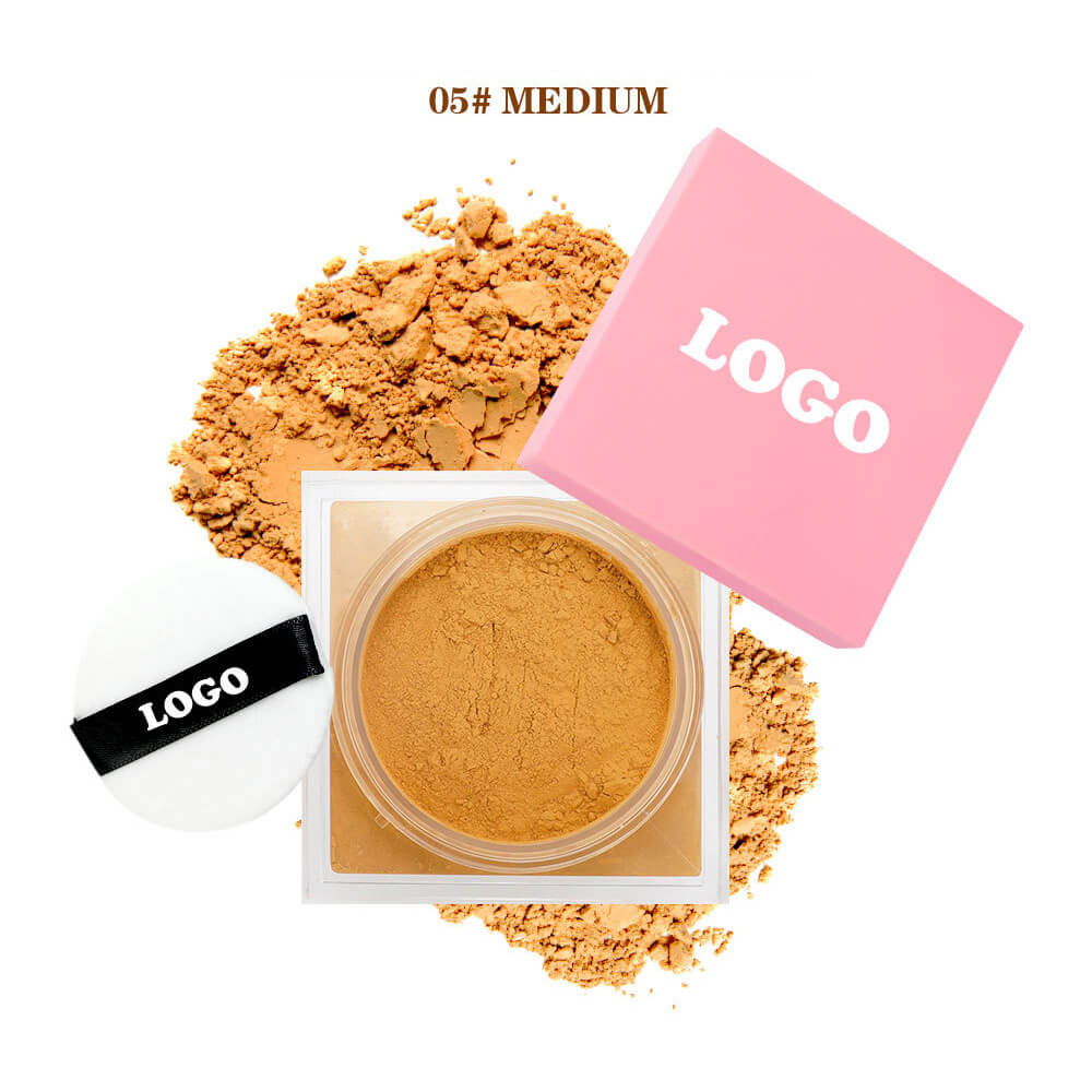 14-Shade Setting Loose Powder With Puff Long-Lasting Waterproof Oil-Control