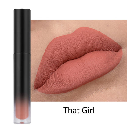 34-Color Matte Liquid Lipstick Non-Stick Transfer-Proof Long Lasting