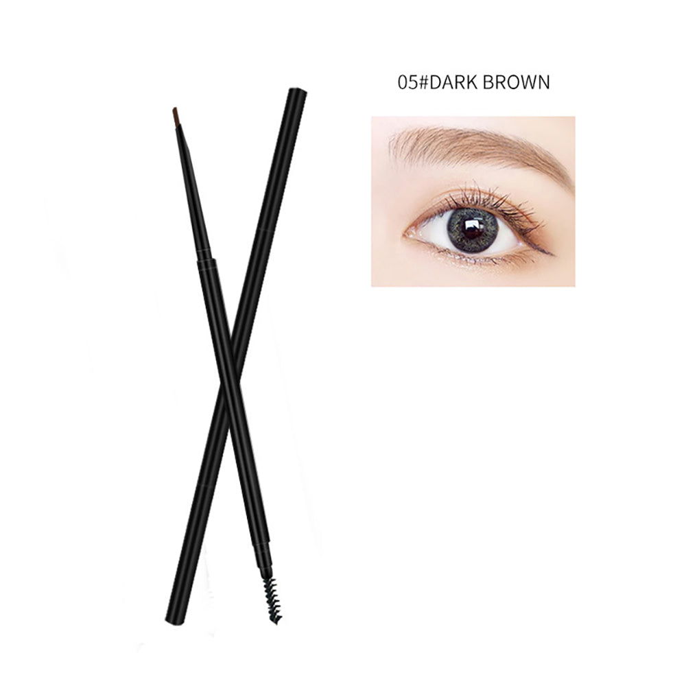 6 Color Eyebrow Pencil Waterproof High Pigmented Slim Triangle Pen Vegan