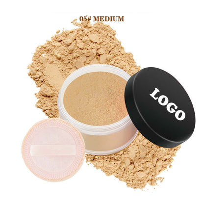 14-Shade Loose Setting Powder With Puff Waterproof Oil-Control Long-Lasting