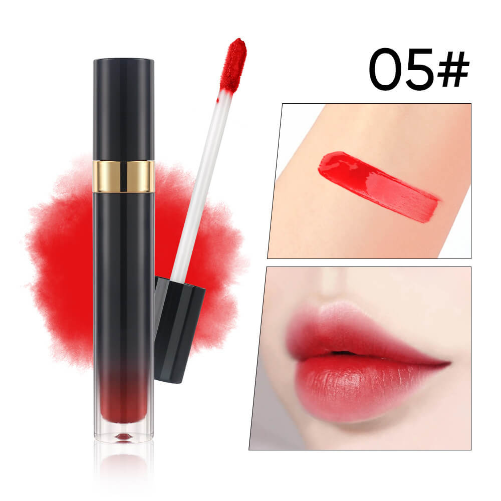 10-Shade Nude Lip Glaze High Pigmented Smudge-Proof Lip Tint Private Label