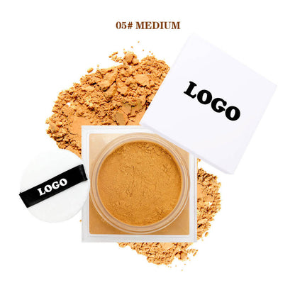 14-Shade Loose Setting Powder With Puff Oil-Control Waterproof Long-Lasting
