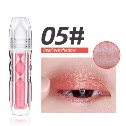6 Color Liquid Eyeshadow Shimmer Highlighter Makeup Blush High Pigmented