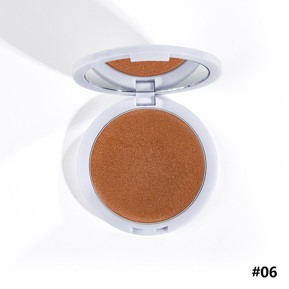 6-Color Pearlescent Highlighter Flawless Brightener Silky-Smooth Long Lasting