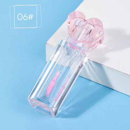 6-Shade Color-Changing Lip Oil Shimmer Vanilla-Infused Moisturizing Lip Balm
