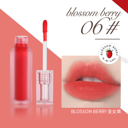 6-Color Lip Gloss Water-Mist Lip Tint Long-Lasting Matte Lipstick Moisturizing