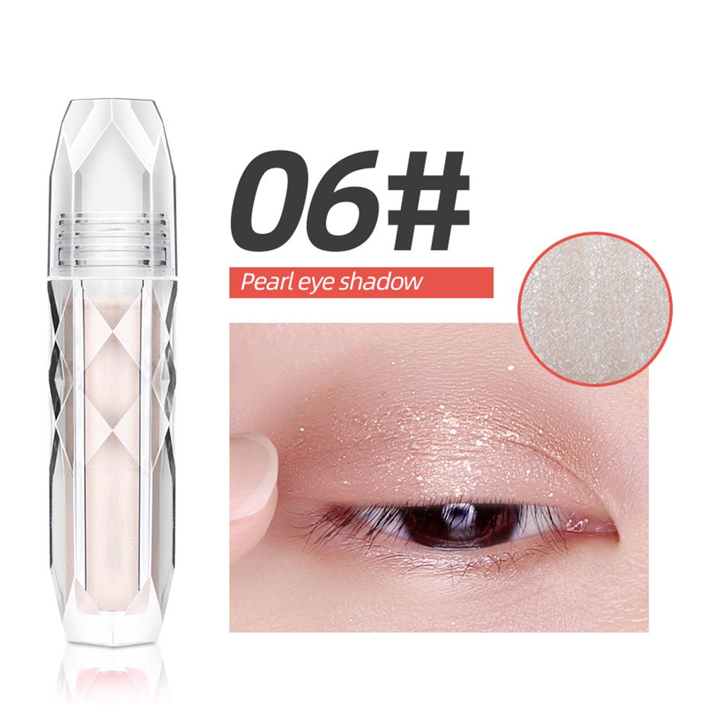 6 Color Liquid Eyeshadow Shimmer Highlighter Makeup Blush High Pigmented
