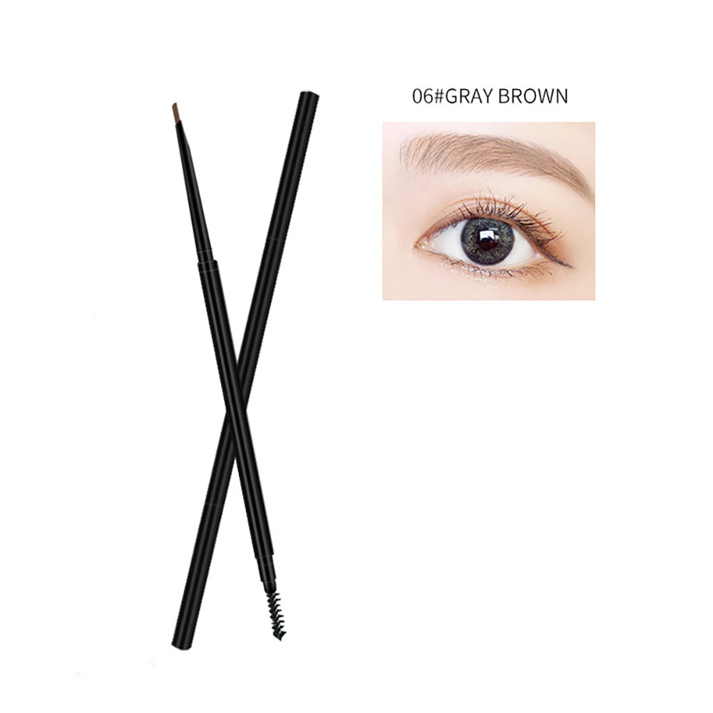6 Color Eyebrow Pencil Waterproof High Pigmented Slim Triangle Pen Vegan