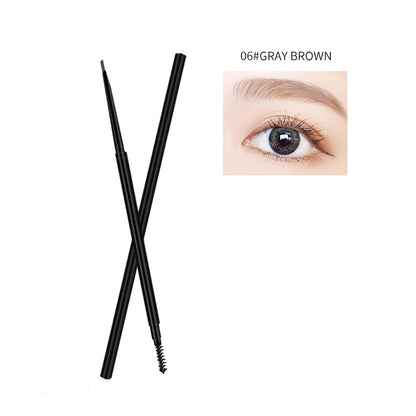 6 Color Eyebrow Pencil Waterproof High Pigmented Slim Triangle Pen Vegan