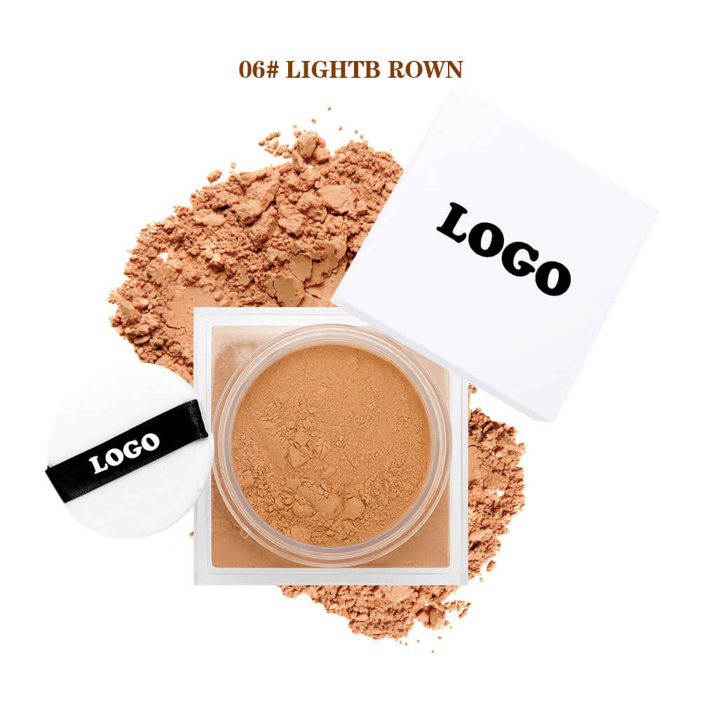 14-Shade Loose Setting Powder With Puff Oil-Control Waterproof Long-Lasting