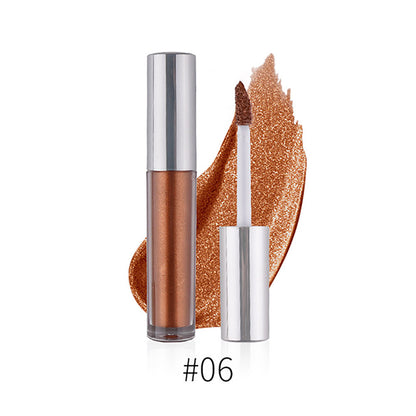 6 Color Liquid Eyeshadow Face Highlighter Shiny Shimmer Brightening Vegan